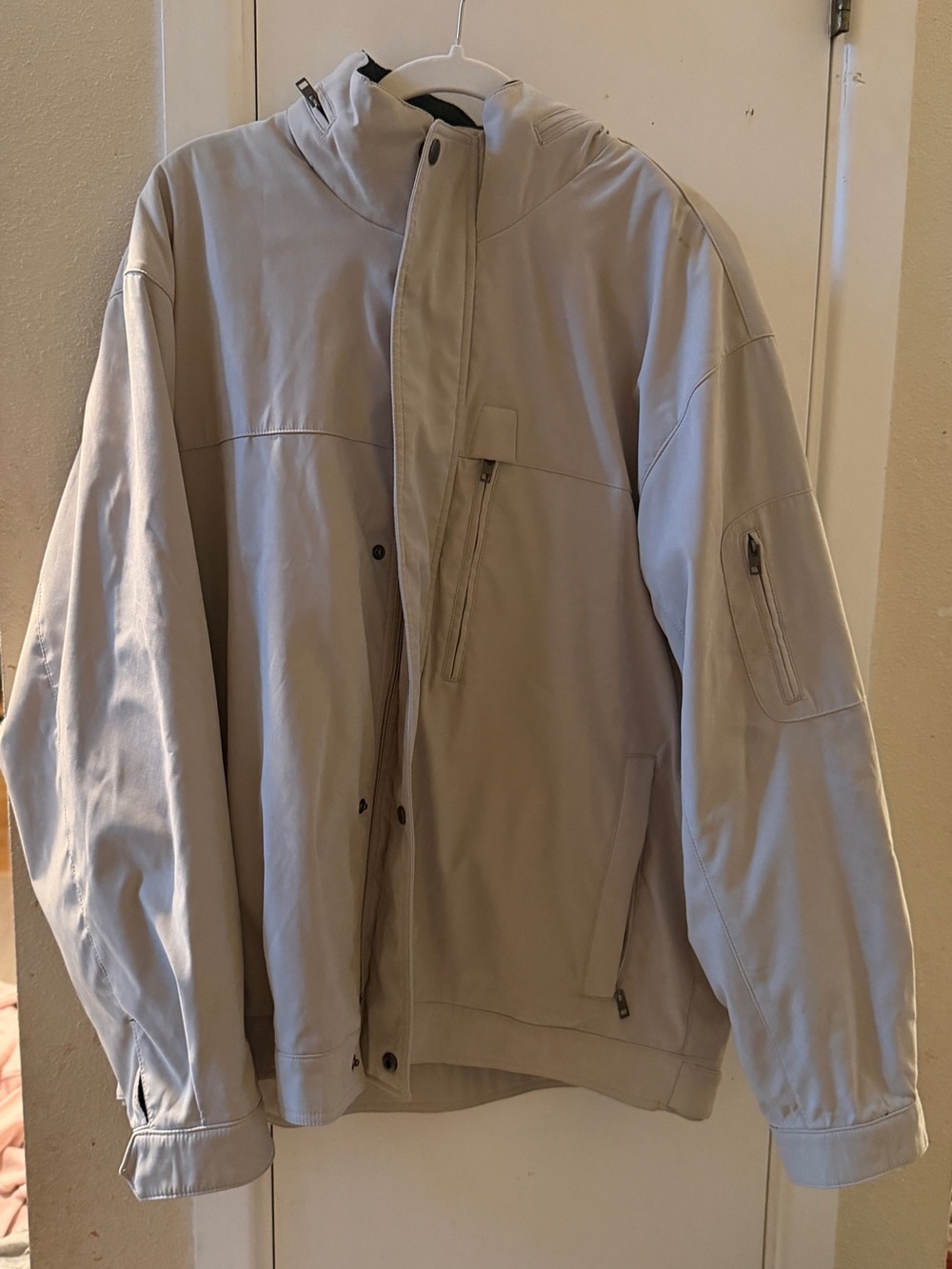 Men's Hooded warm micheal kors Jacket - Cream